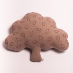 Lambswool Embroidered Oak Tree Cushion - Sara Carr
